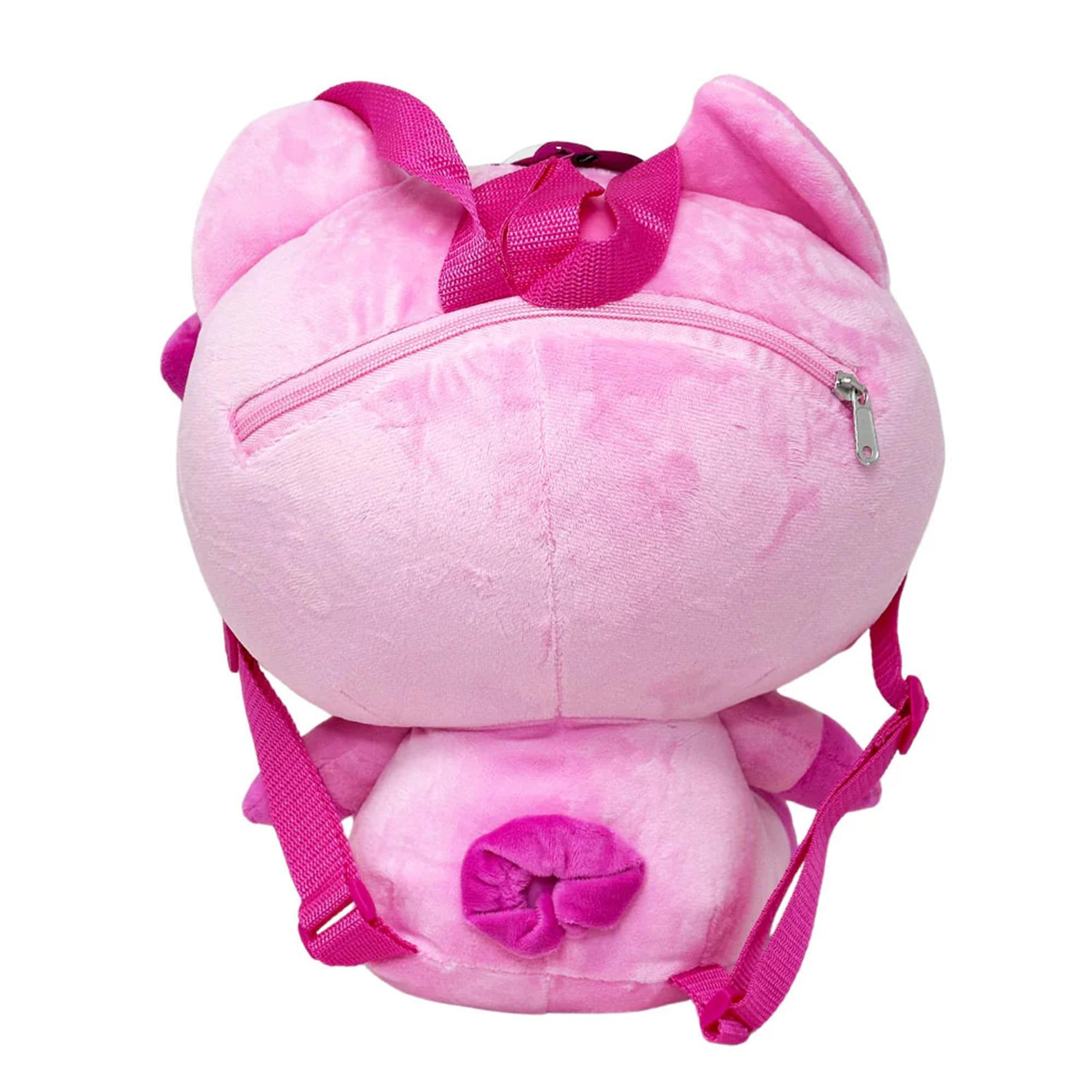 Hello Kitty Pink Piggy Costume 14" Plush Backpack