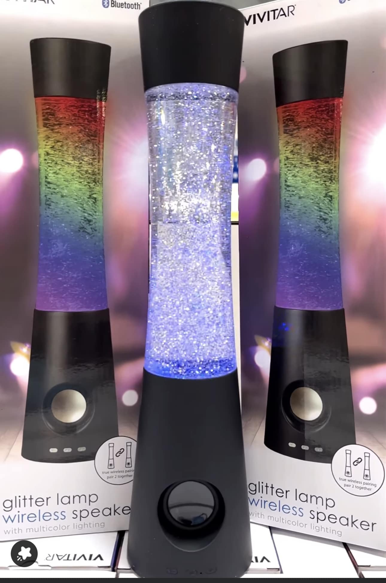 Vivitar Speaker Light/Glitter Lamp (wireless, Bluetooth)