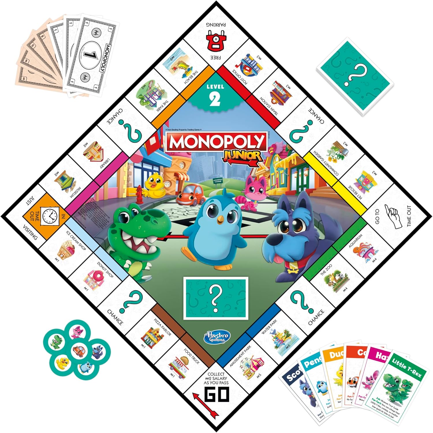 HASBRO MONOPOLY JUNIOR 2 IN 1 GAME (SPANISH VERSION)