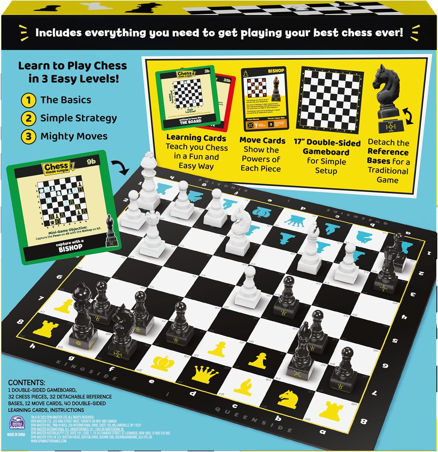 Chess Made Simple, Learn to Play Strategy Board Games for Beginners, Chess, 2 Players, for Kids Ages 8+