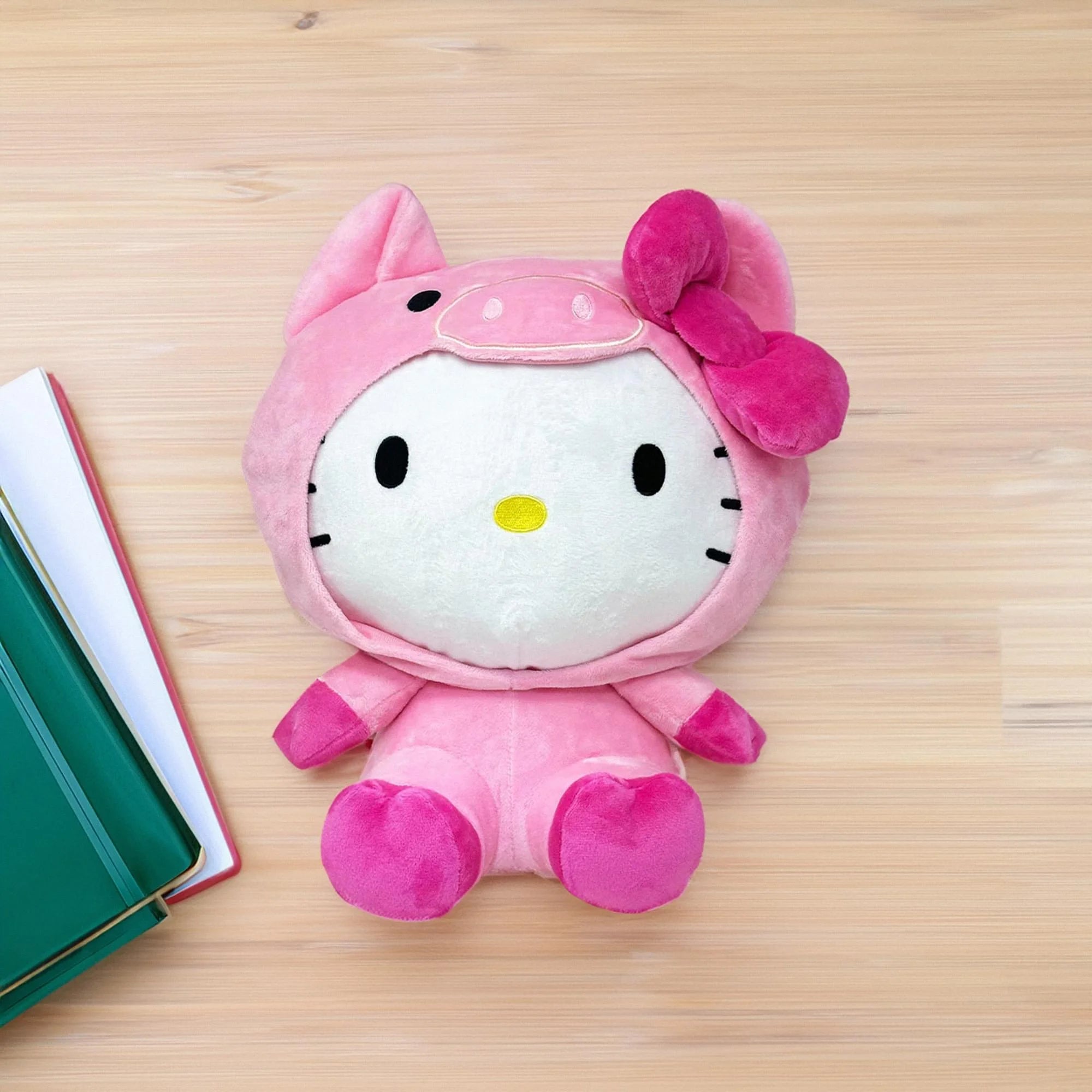 Hello Kitty Pink Piggy Costume 14" Plush Backpack