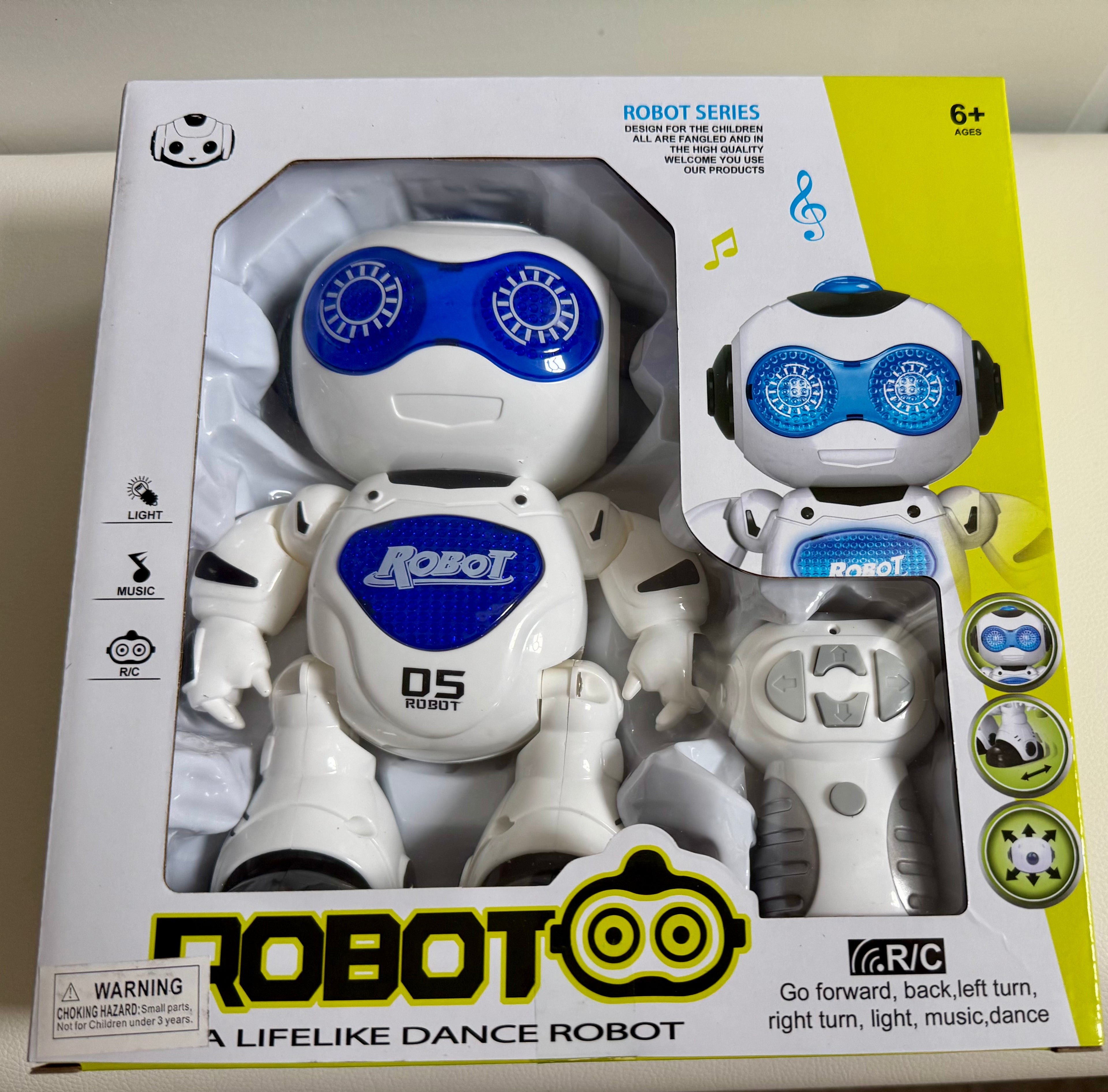 Remote Control Robot with lights & sound