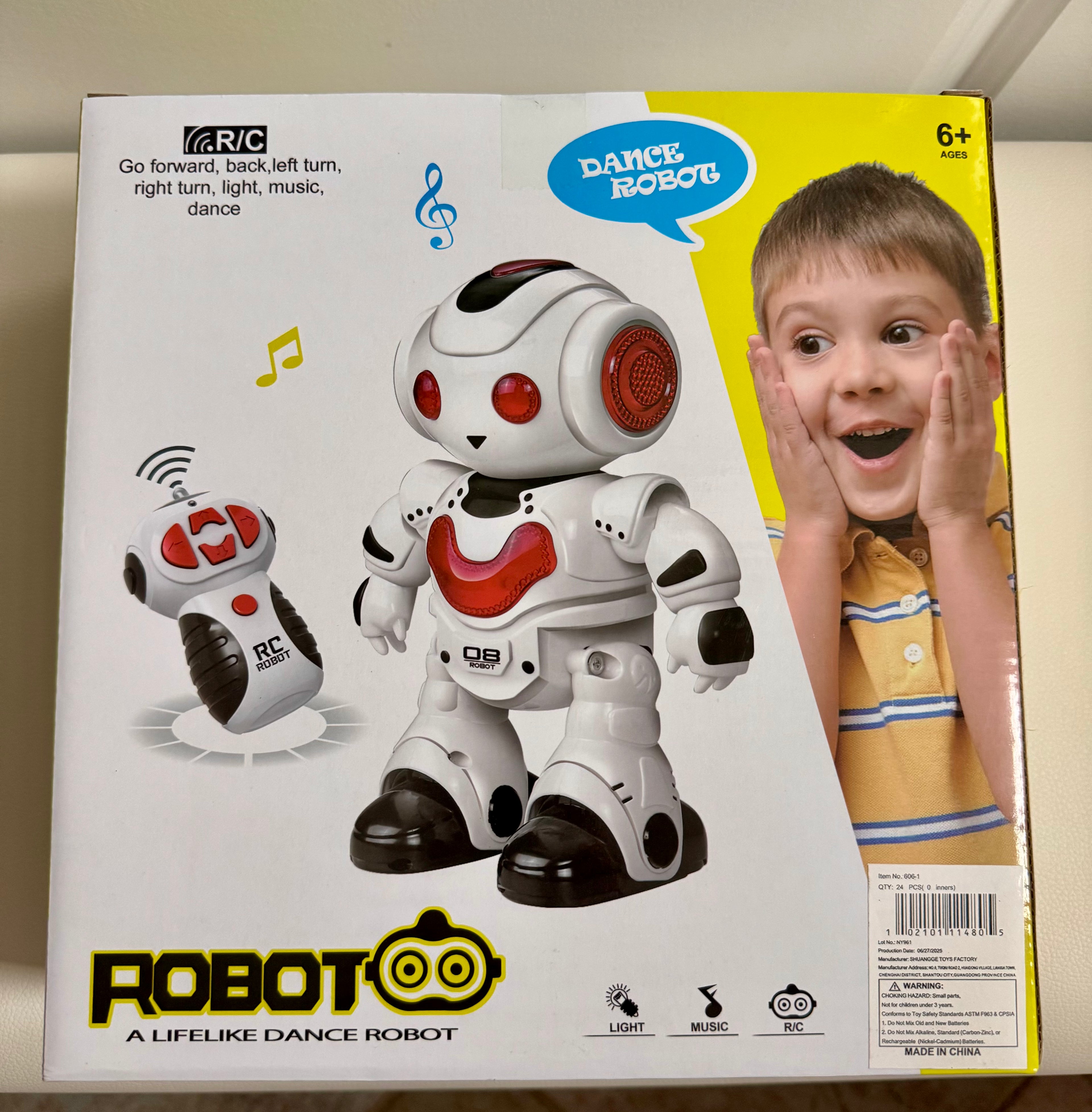 Remote Control Robot with lights & sound
