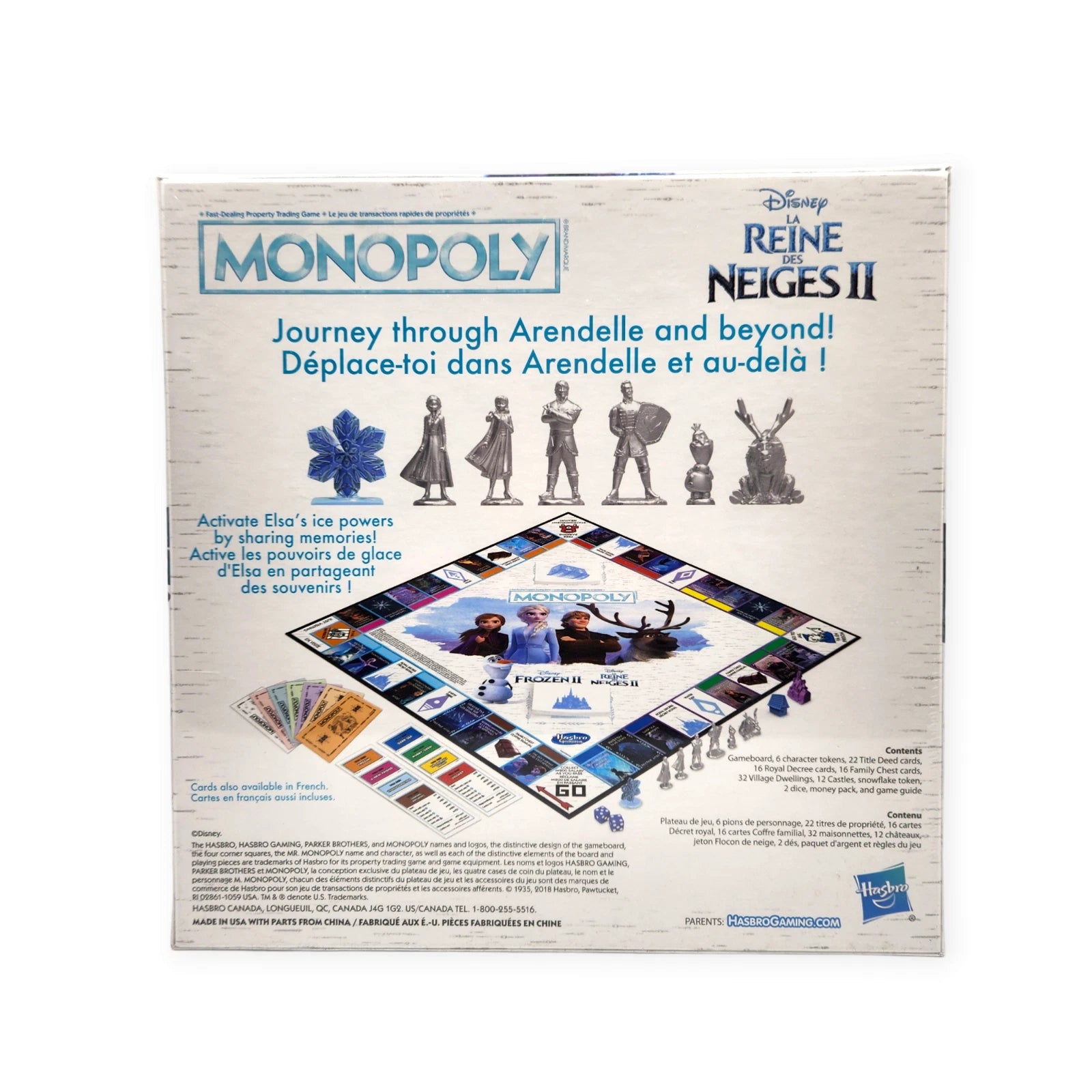 Monopoly Game: Disney Frozen 2 Edition Board Game for Ages 8+
